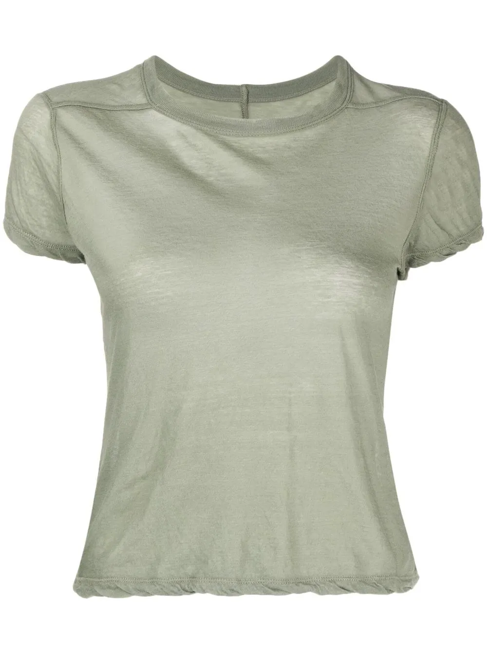 

Rick Owens playera de manga corta con cuello redondo - Verde