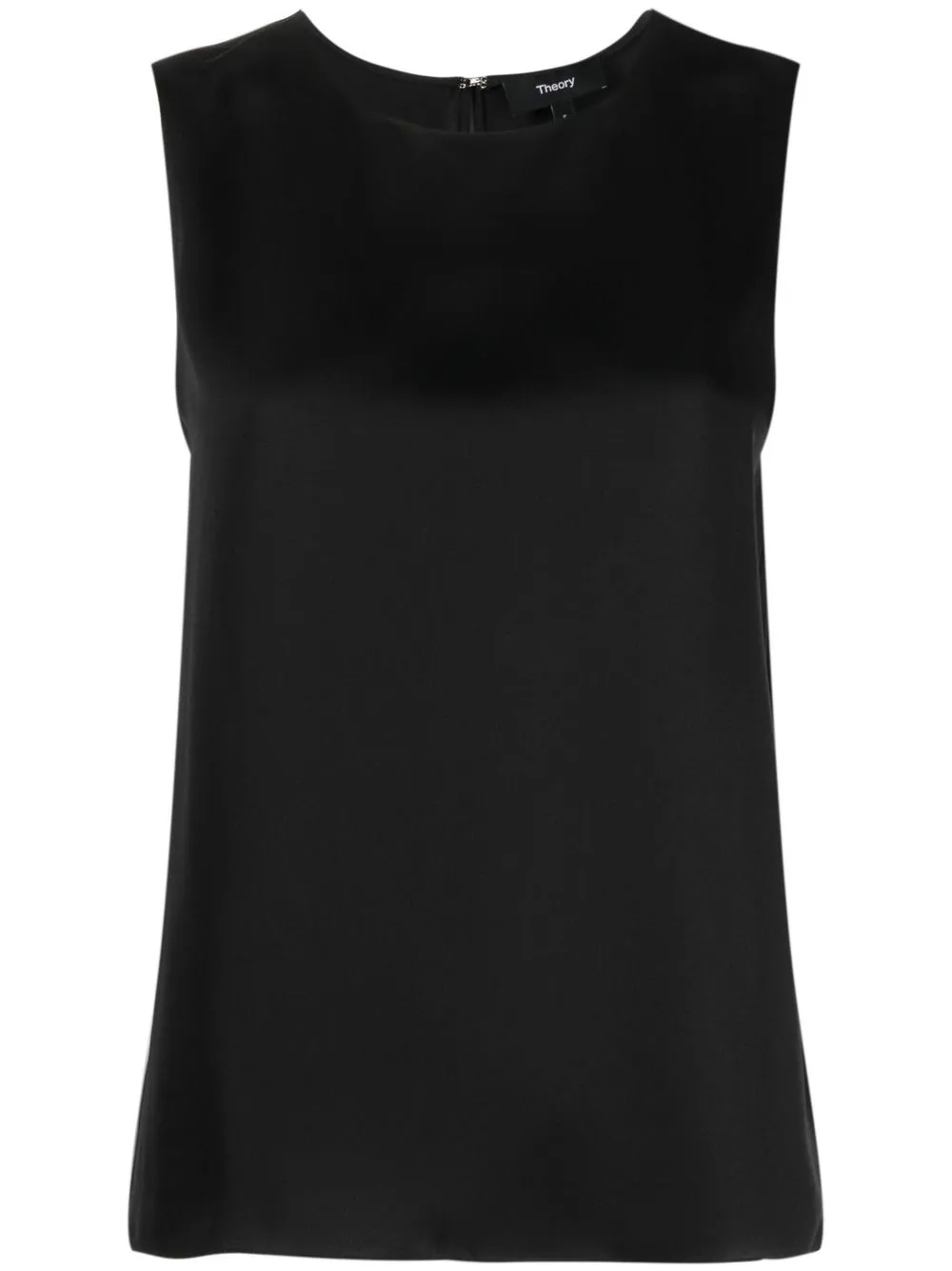 

Theory crew neck sleeveless silk top - Black