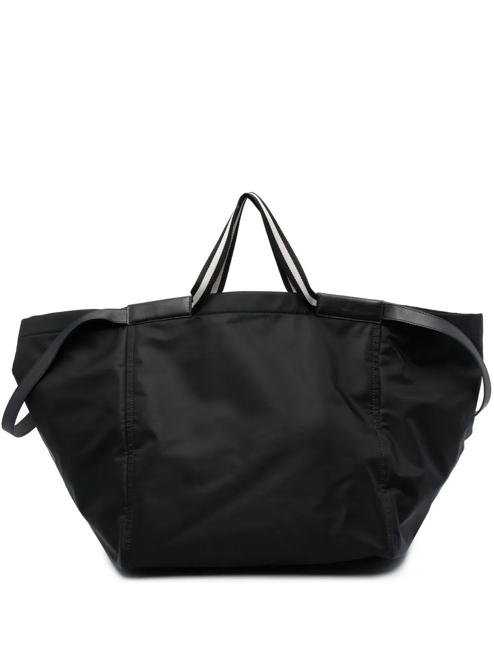 

Bally striped-trim tote bag - Black