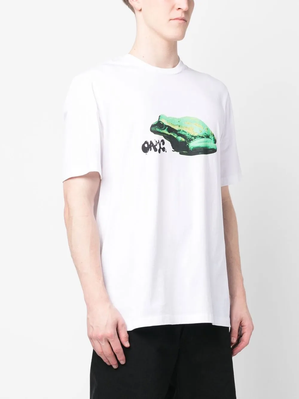 Shop Oamc Amphibian Short-sleeved T-shirt In White