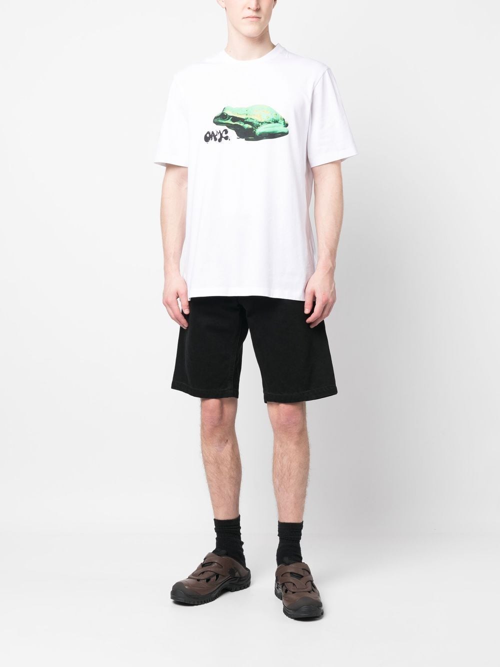 Shop Oamc Amphibian Short-sleeved T-shirt In White