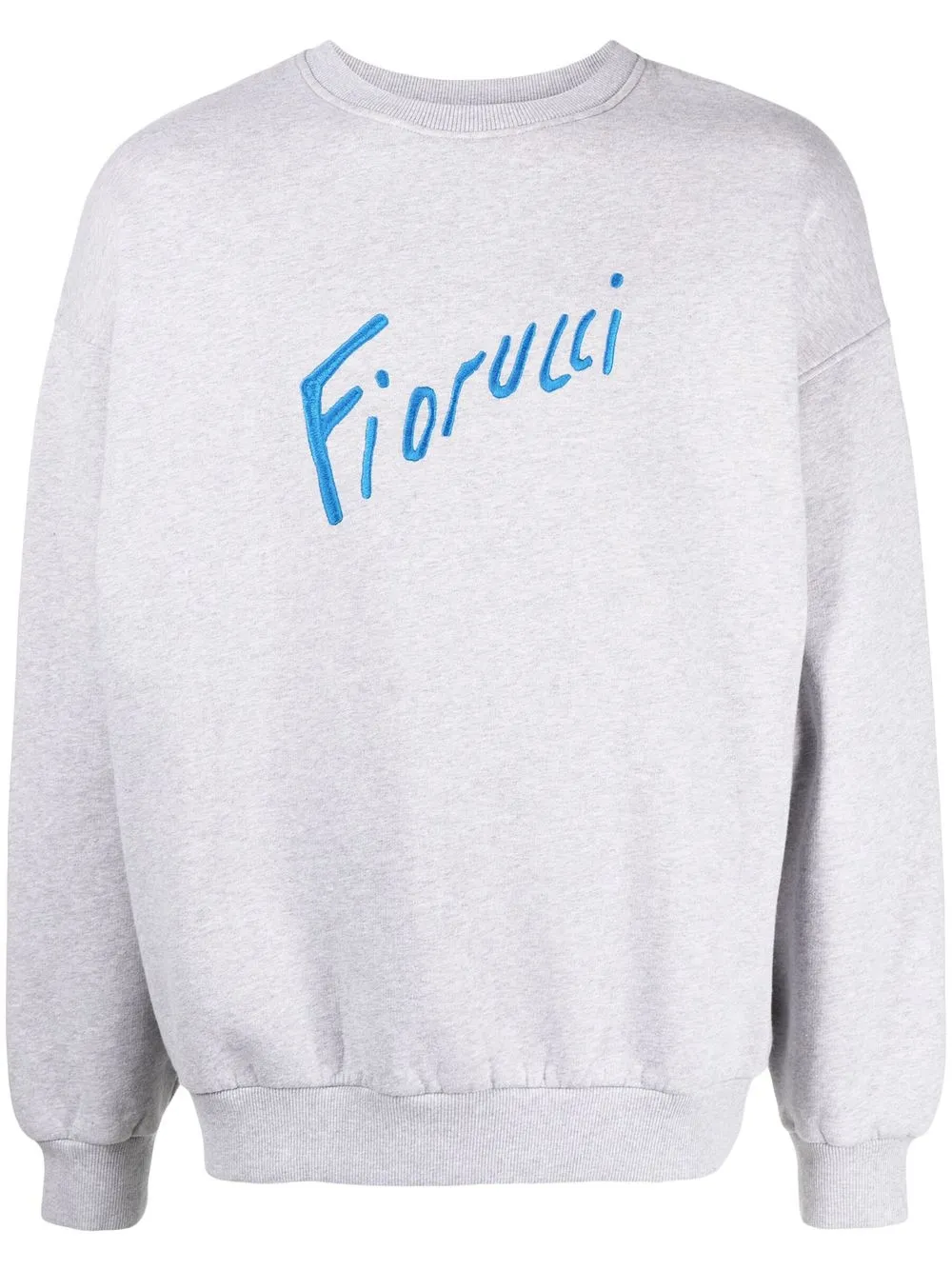 

Fiorucci logo-embroidered organic cotton sweatshirt - Grey