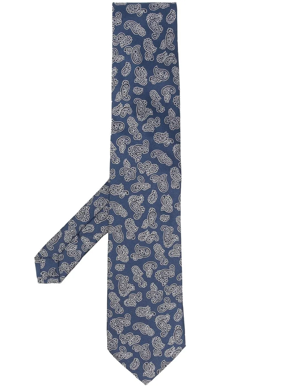 

ETRO embroidered silk tie - Blue