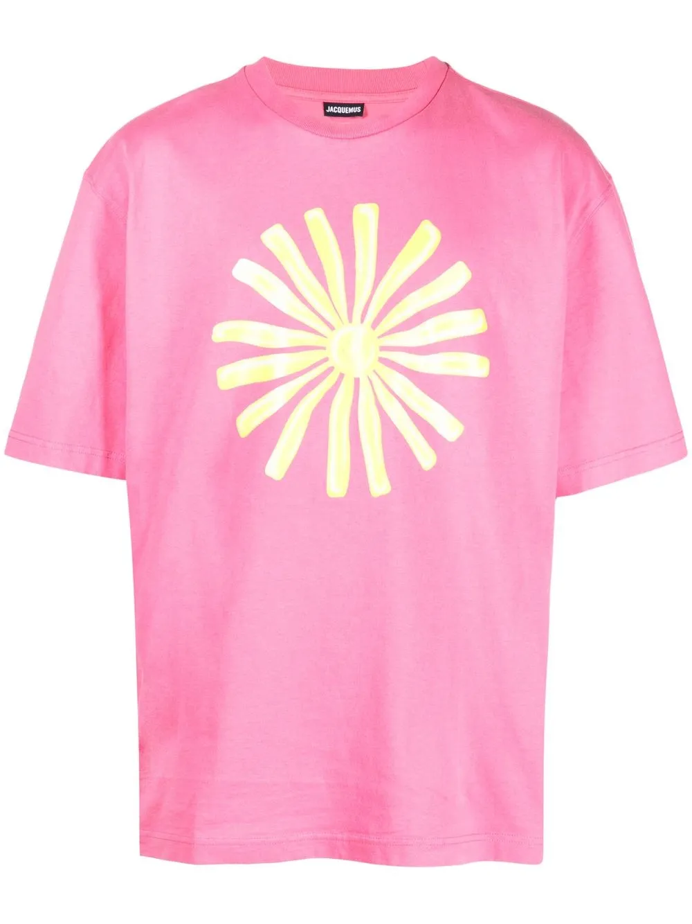 

Jacquemus flower-print cotton T-shirt - Pink