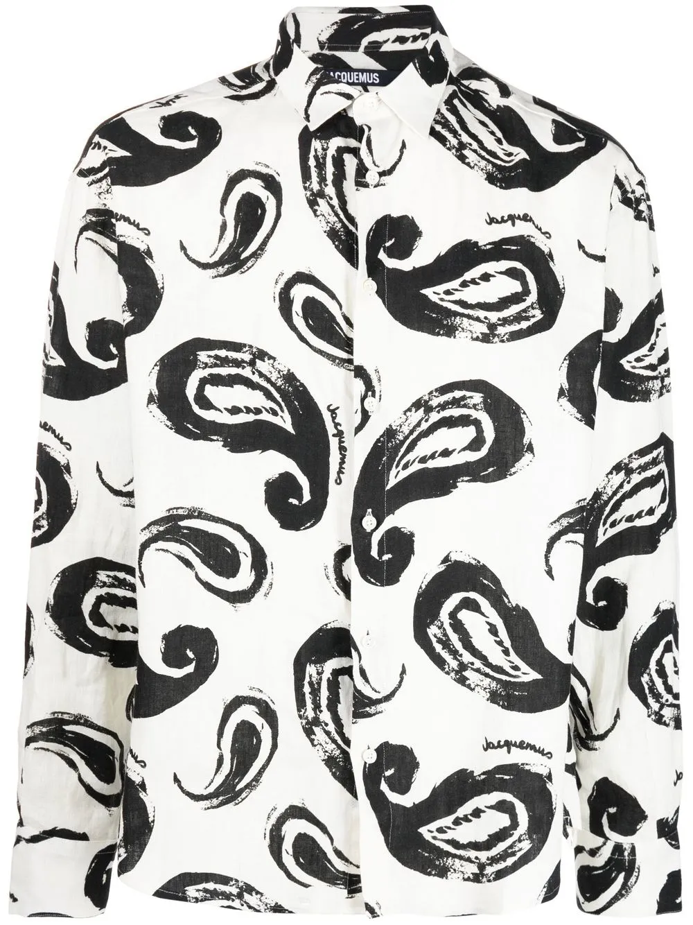 

Jacquemus paisley-print linen shirt - White