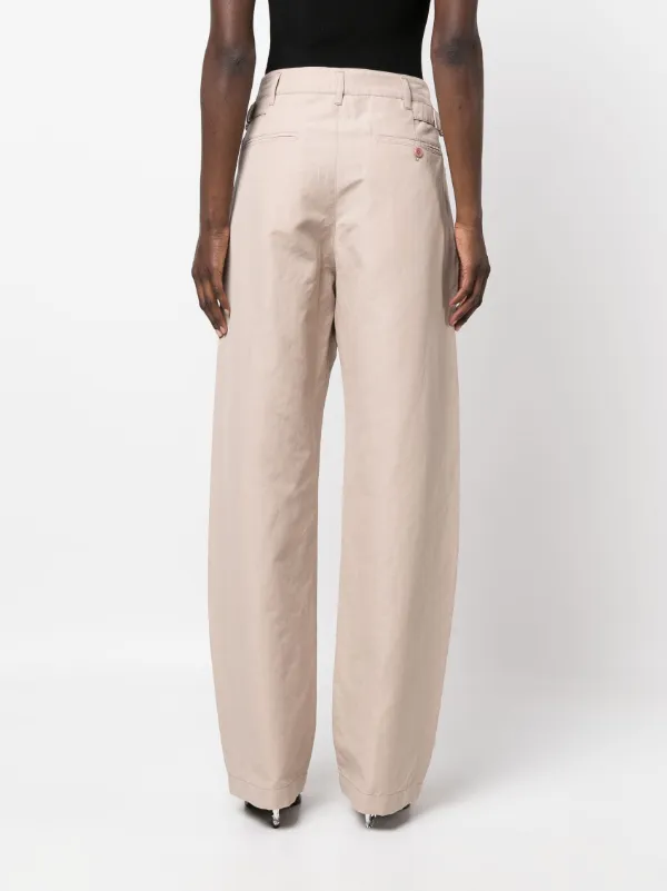 LEMAIRE wide-leg high-waisted Trousers - Farfetch