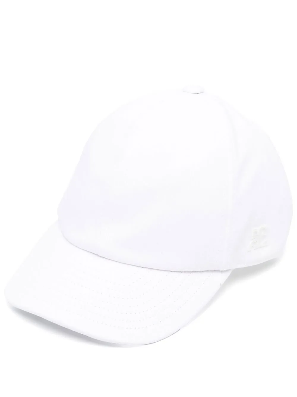 Courrèges Side Logo-patch Baseball Cap In White