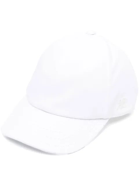 Courrèges side logo-patch baseball cap