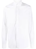 Corneliani bib-collar cotton shirt - White