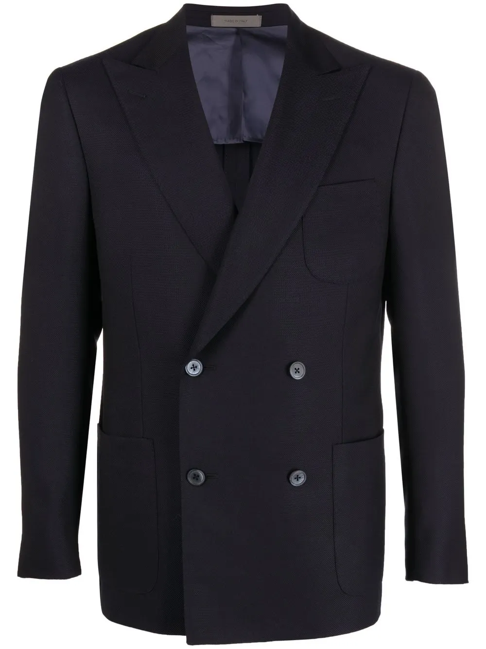 

Corneliani peak-lapels double-breasted blazer - Blue