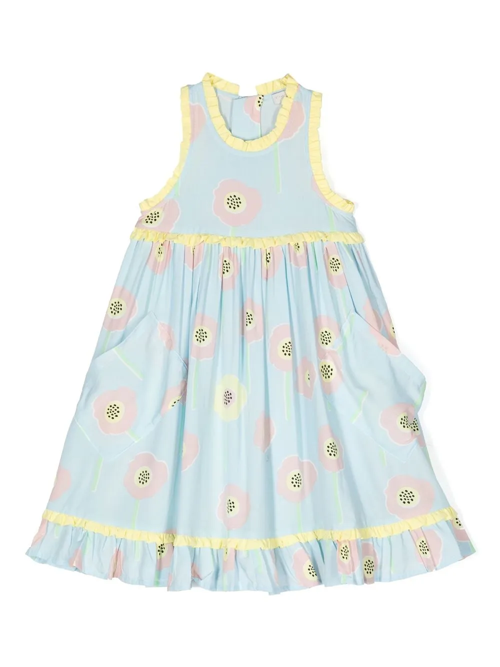 

Stella McCartney Kids floral-print midi dress - Blue