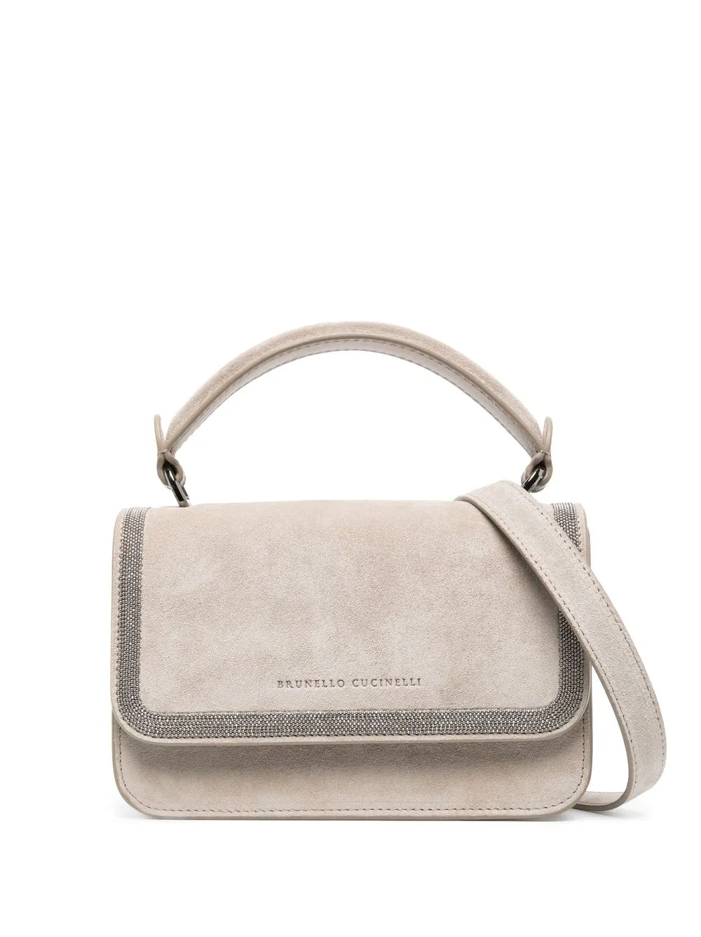 

Brunello Cucinelli tote con ribete Monili - Gris