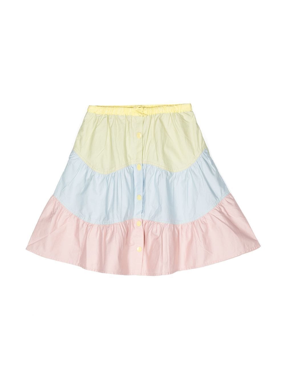 Stella Mccartney Kids' Tiered Striped Skirt In Multicolour