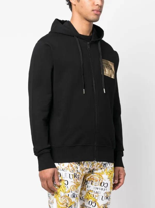 買取り実績  Versace Jeans ブラック | パーカー ジップアップ Couture トップス