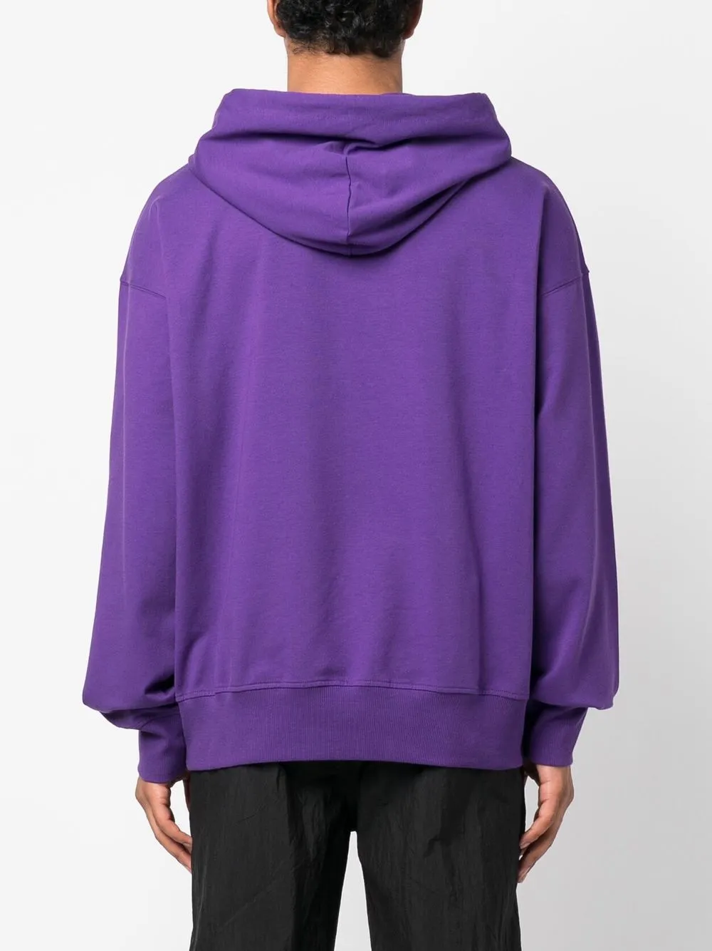 Versace Jeans Couture Logo Print Cotton Hoodie Farfetch