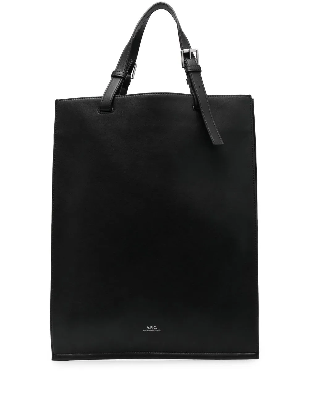 

A.P.C. tote con logo estampado - Negro