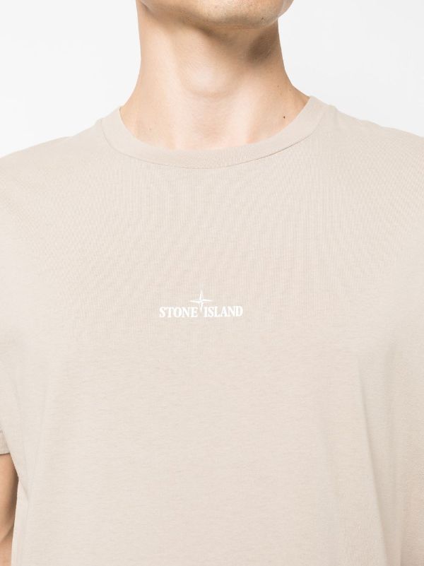 Stone island beige hot sale t shirt