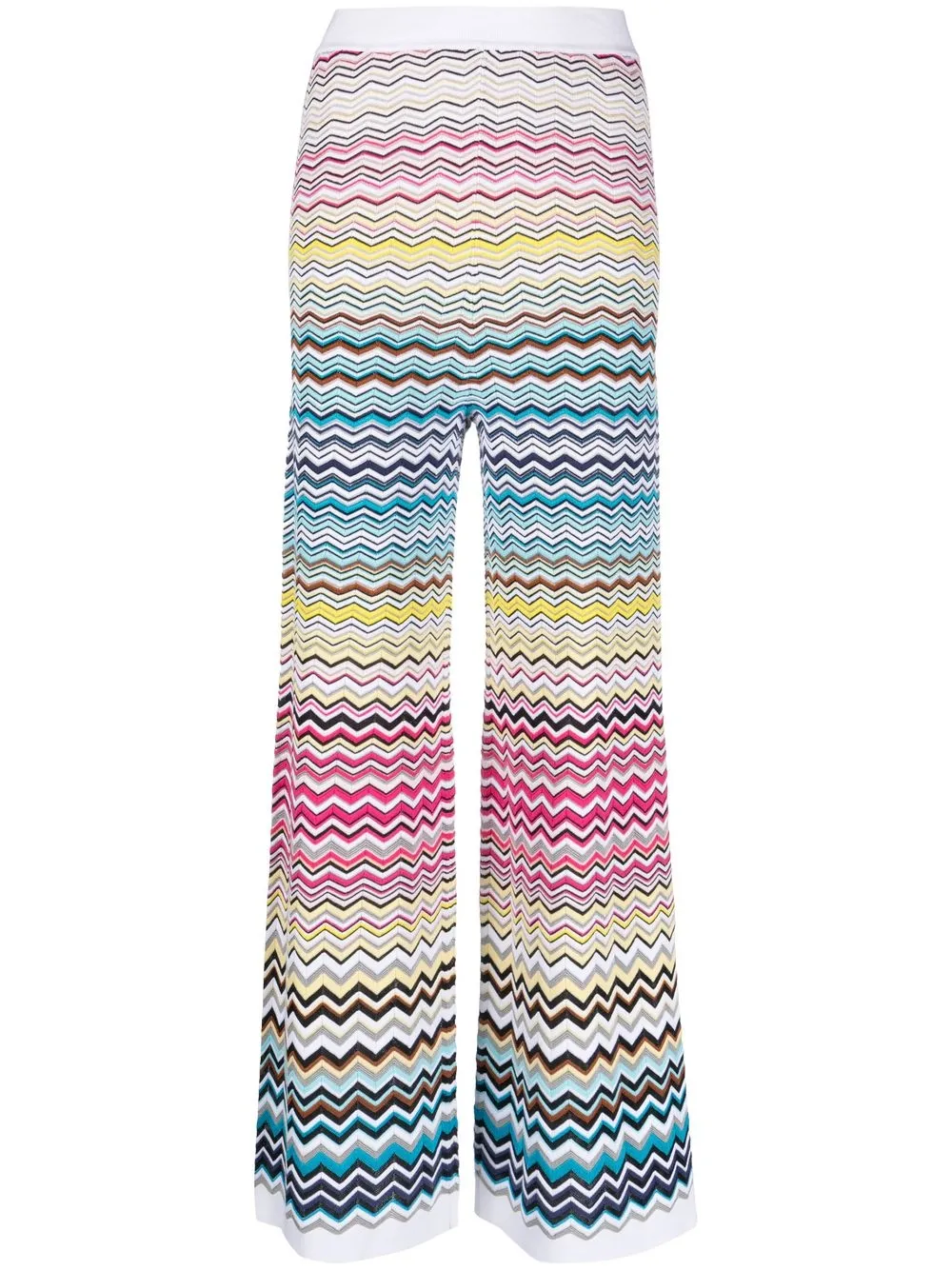 

Missoni zigzag palazzo trousers - White