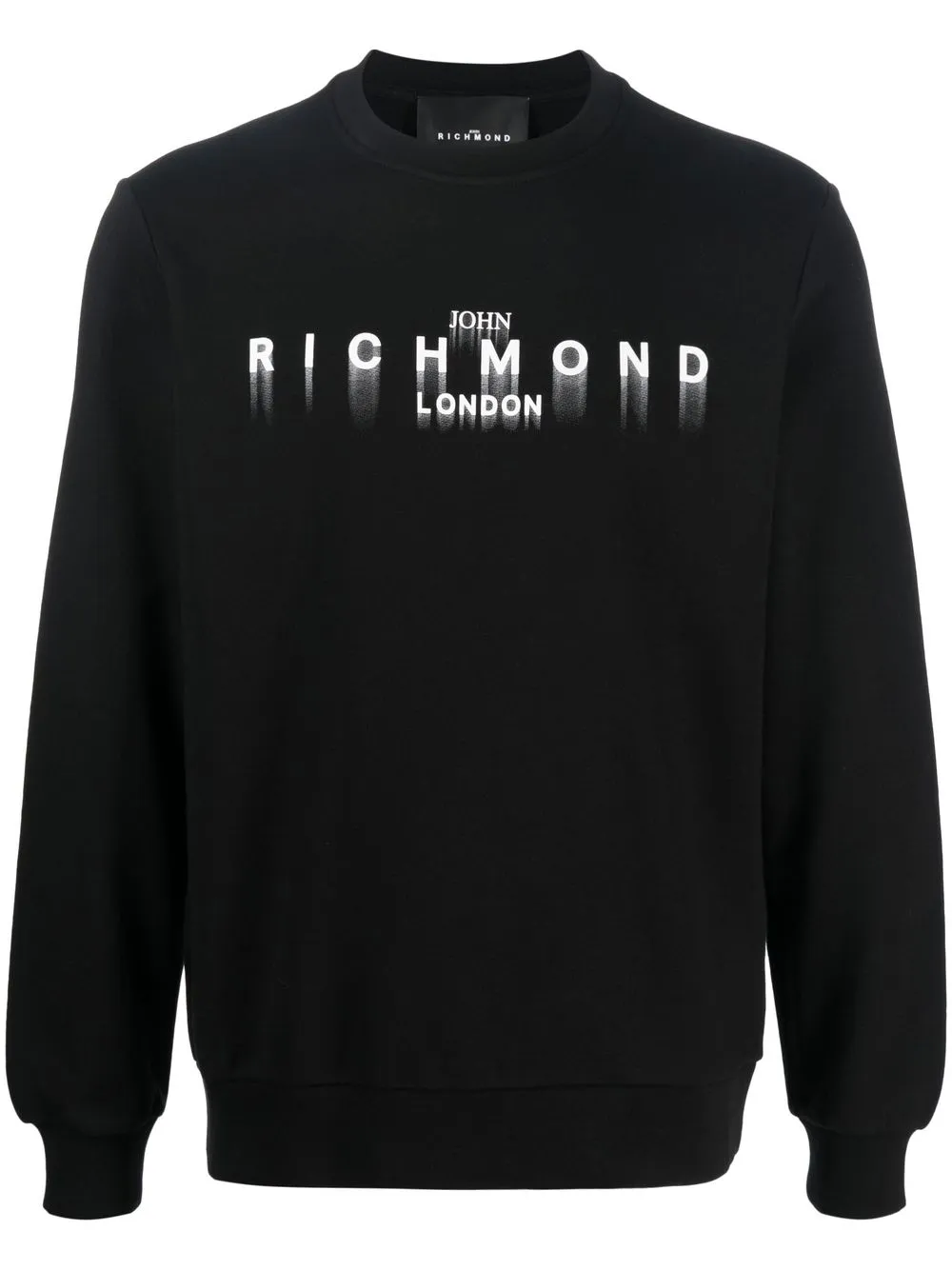 

John Richmond logo-print cotton sweatshirt - Black