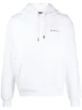 Jacquemus Le Sweatshirt Brodé hoodie - White