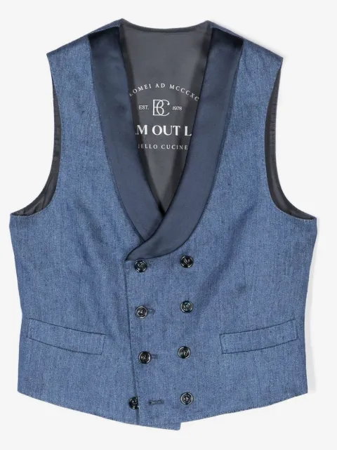 Brunello Cucinelli Kids Gilet doppiopetto