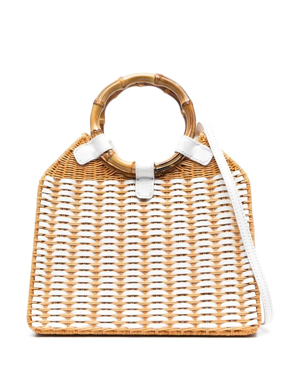 

SERPUI straw tote bag - White