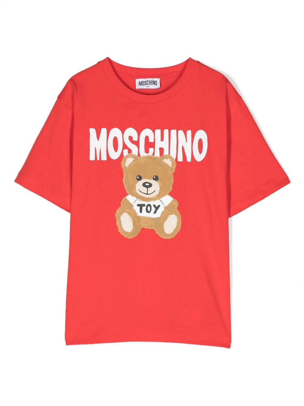 

Moschino Kids playera con logo estampado - Rojo