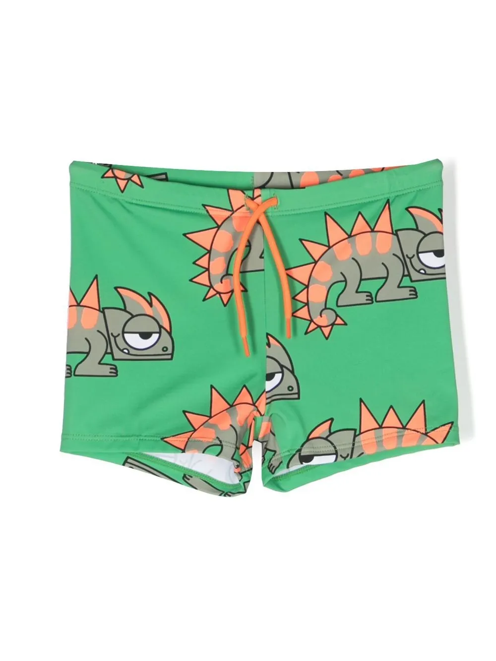 

Stella McCartney Kids reptile-print drawstring trunks - Green