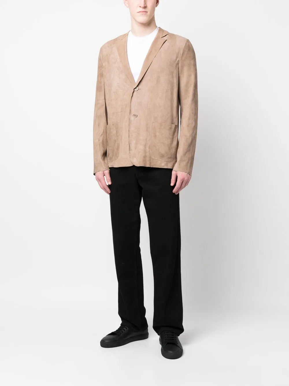 Salvatore Santoro Blazer met enkele rij knopen - Bruin