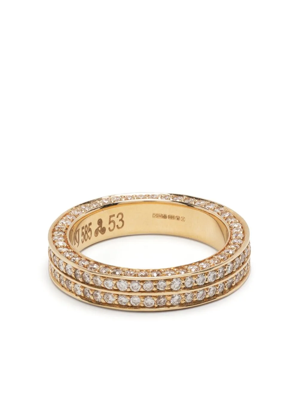 Kolours 14kt Yellow Gold Diamond Eternity Ring