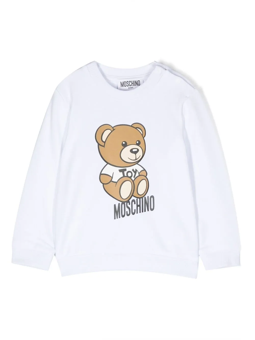 

Moschino Kids teddy bear-motif sweatshirt - White