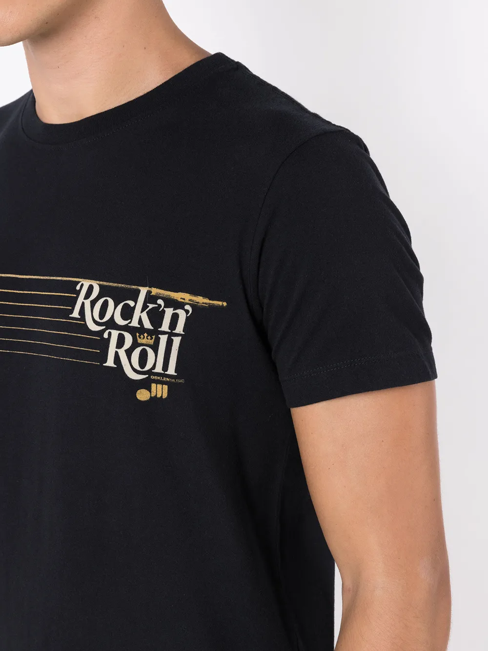 Osklen T-shirt Mit Grafischem Print In Black