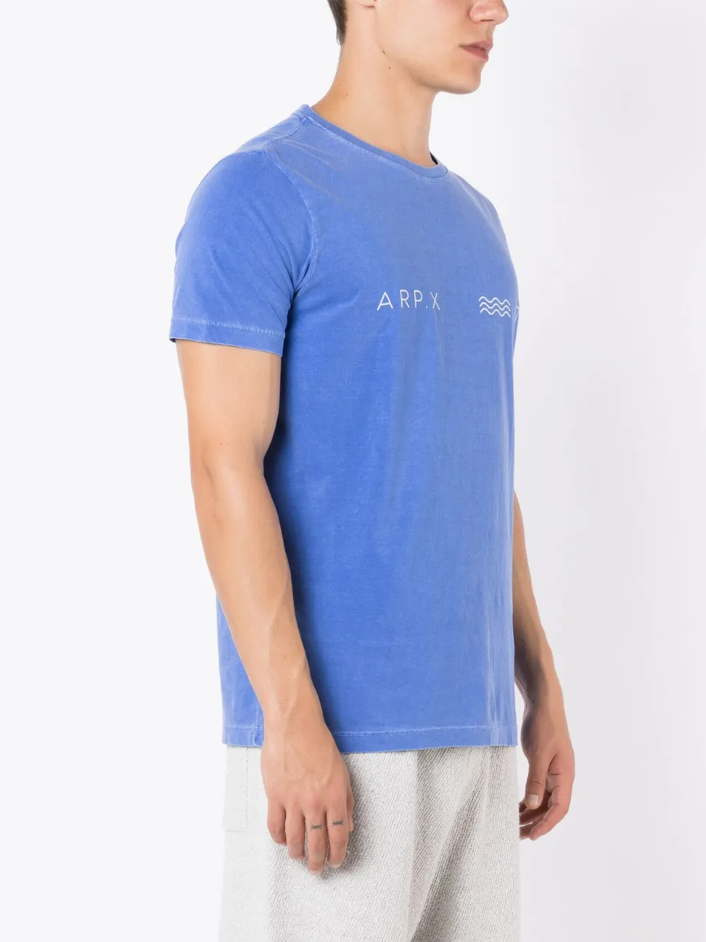Osklen Logo-print Cotton T-shirt In Blue