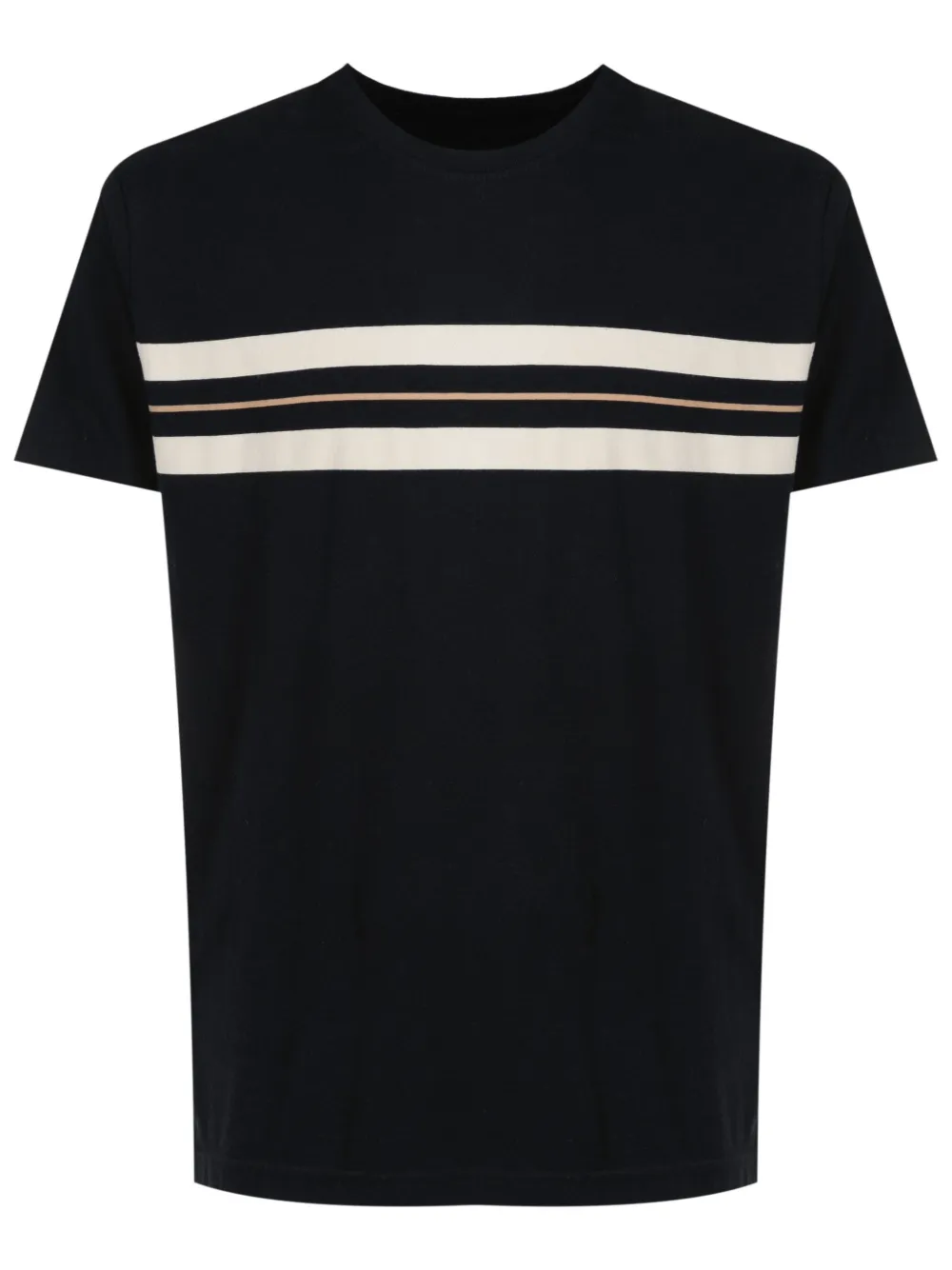 Srfenja Stripe O Neck Top Tops T Shirts Black