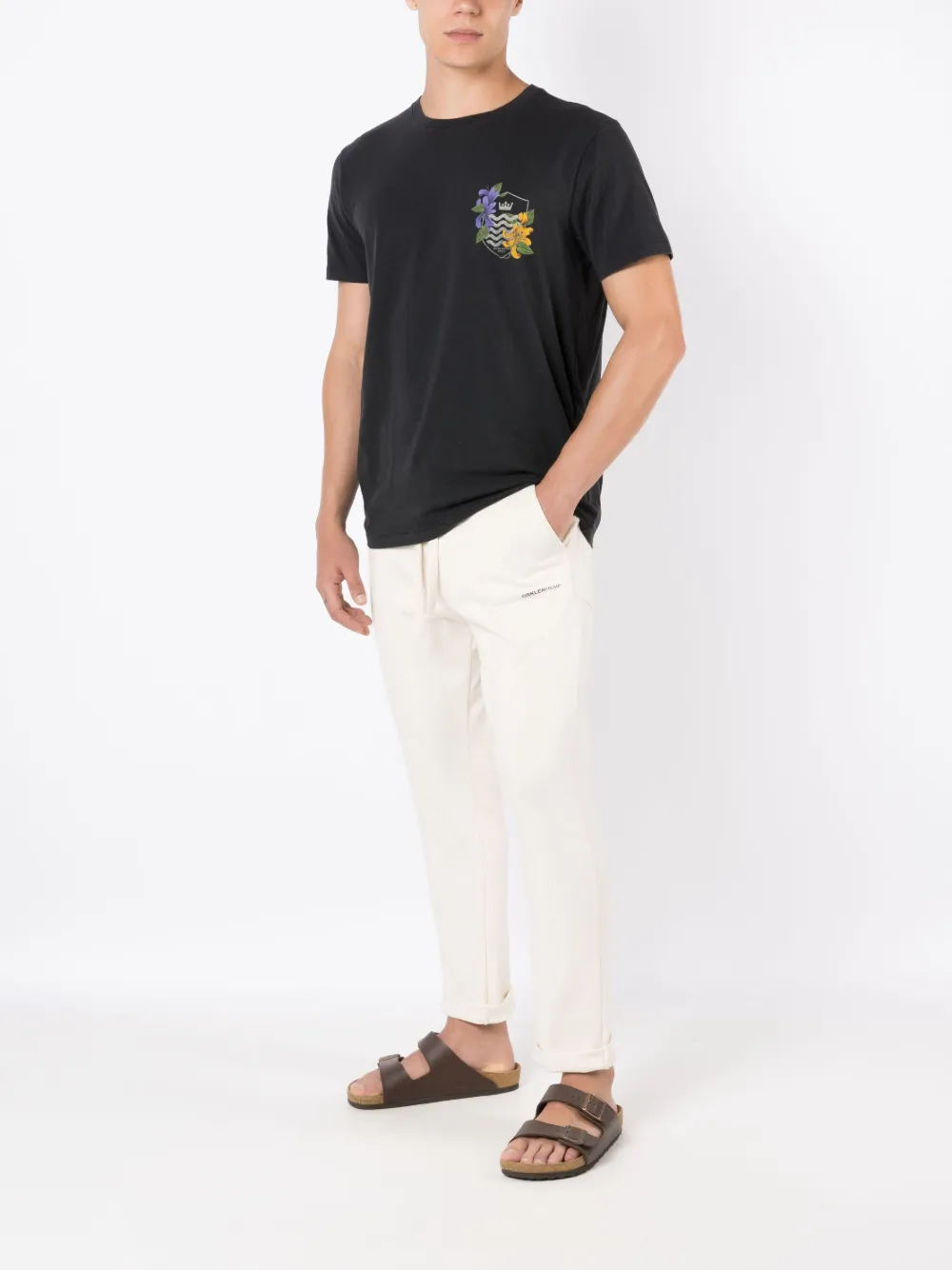 Osklen T-shirt met logoprint - Zwart