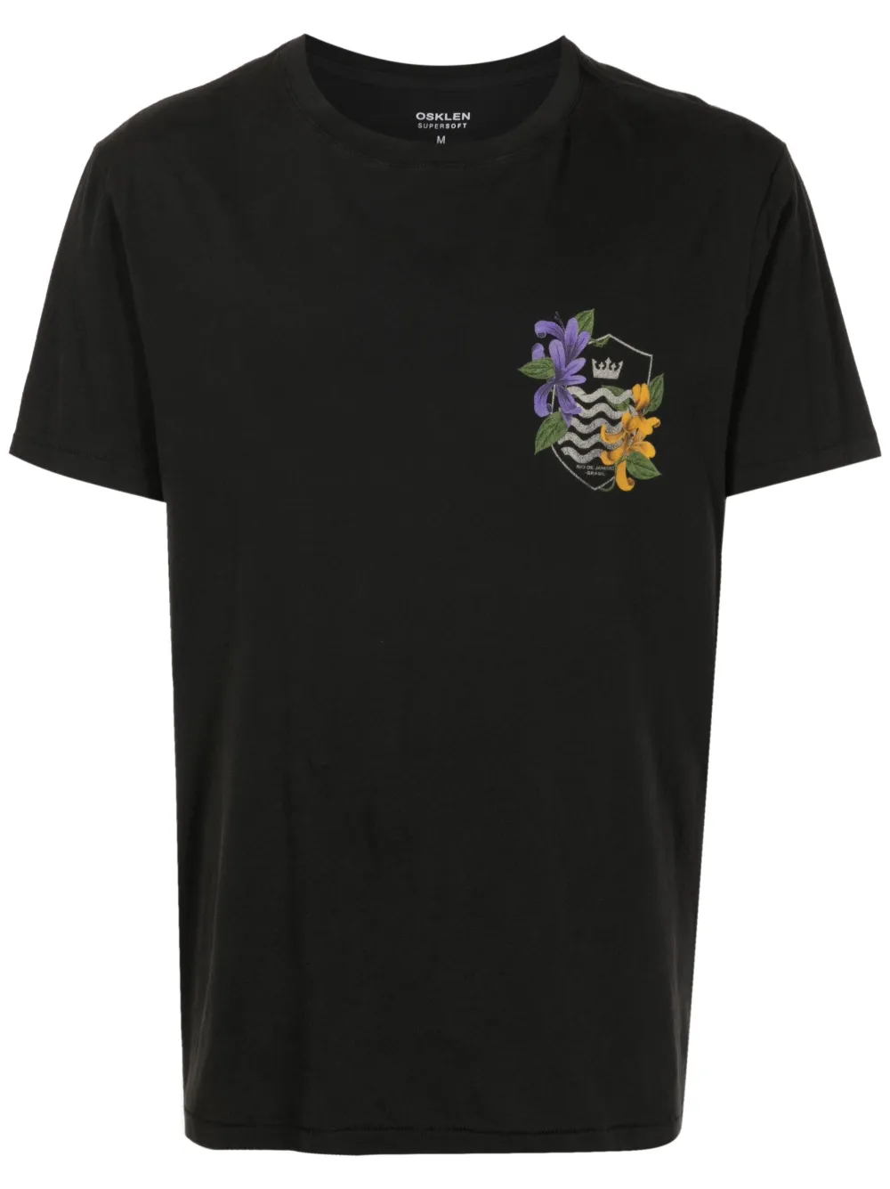 Osklen Camiseta com estampa de logo | Preto | Image 1