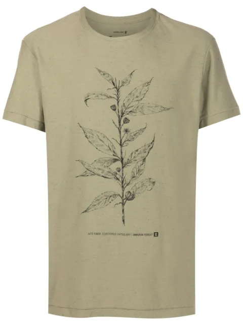Osklen Camiseta com estampa botânica 