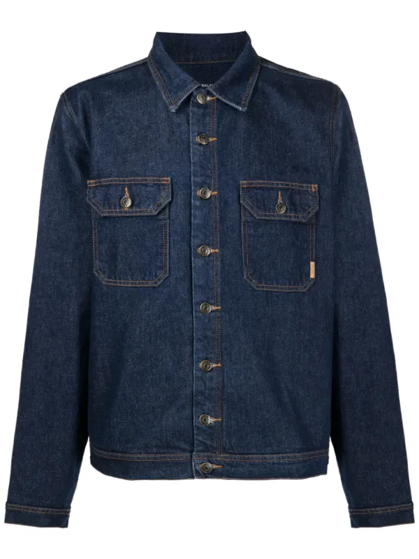 Jean jacket with pockets hot sale