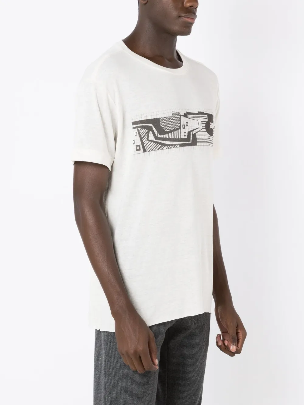 Osklen Santa Clara Abstract-print T-shirt In White