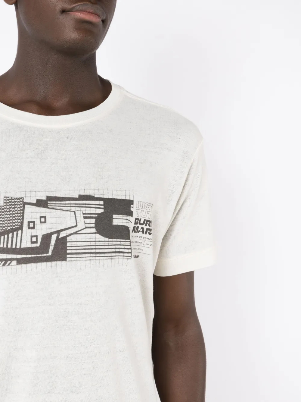 Osklen Santa Clara Abstract-print T-shirt In White