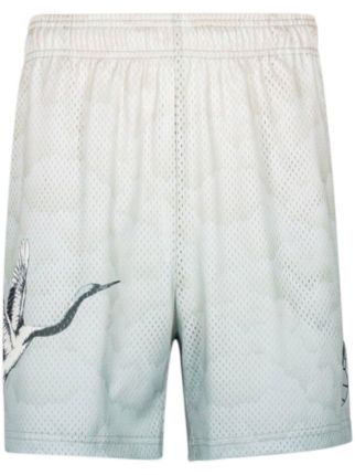 Off white gradient outlet mesh shorts