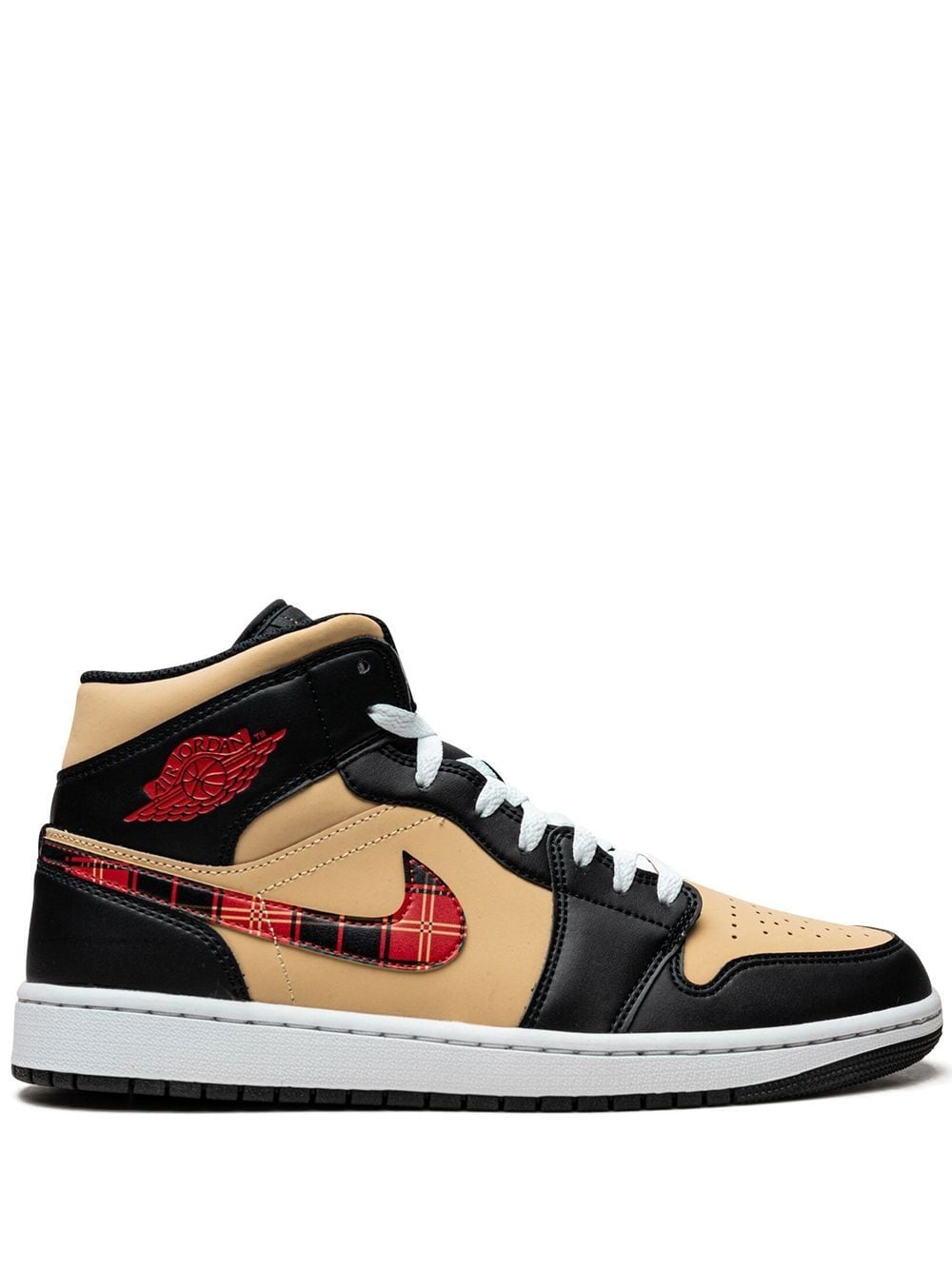 Image 1 of Jordan Air Jordan 1 Mid SE "Tartan Swoosh" sneakers