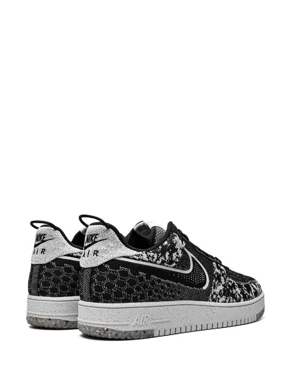 air force 1 flyknit crater black