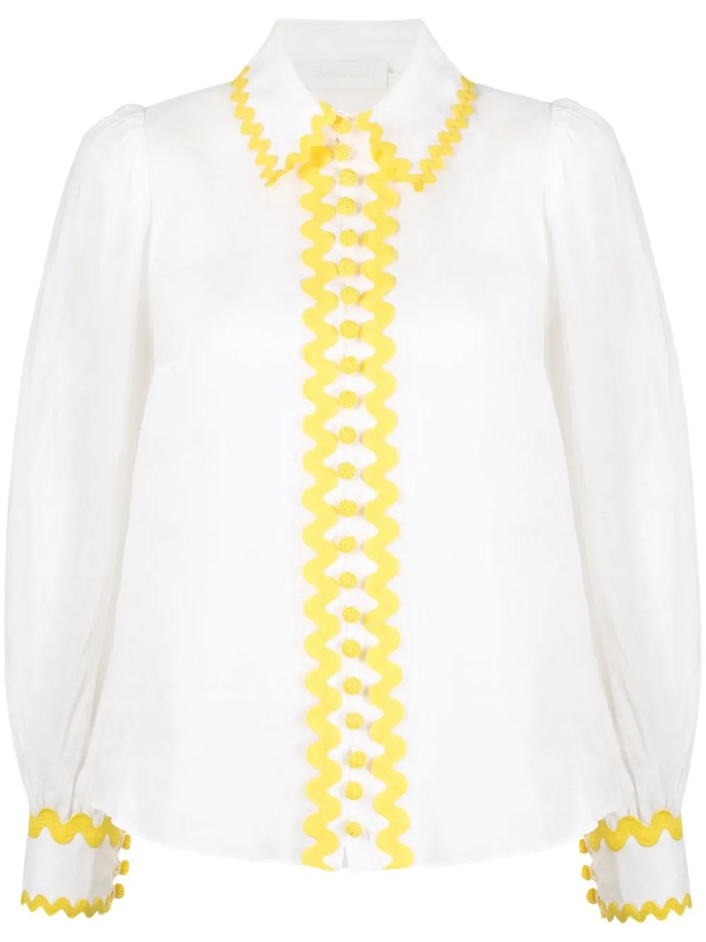 

ZIMMERMANN Cira crochet-button shirt - Neutrals