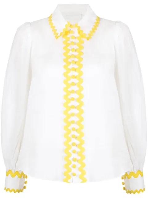Cira crochet-button shirt