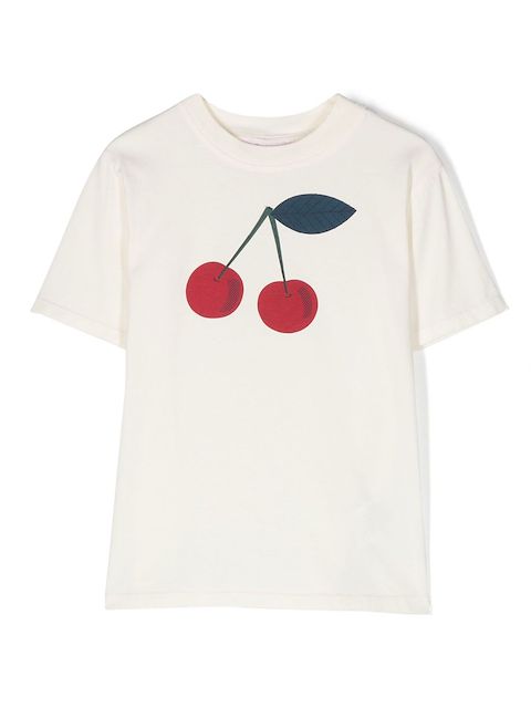 Bonpoint cherry-print short-sleeve T-shirt
