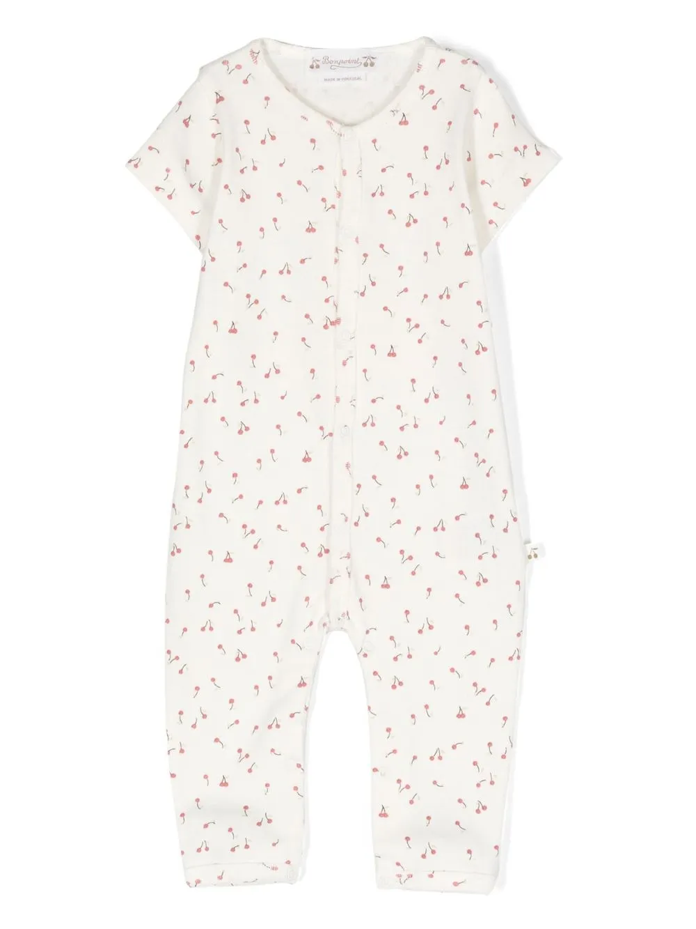 

Bonpoint romper manga corta con estampado de cereza - Blanco