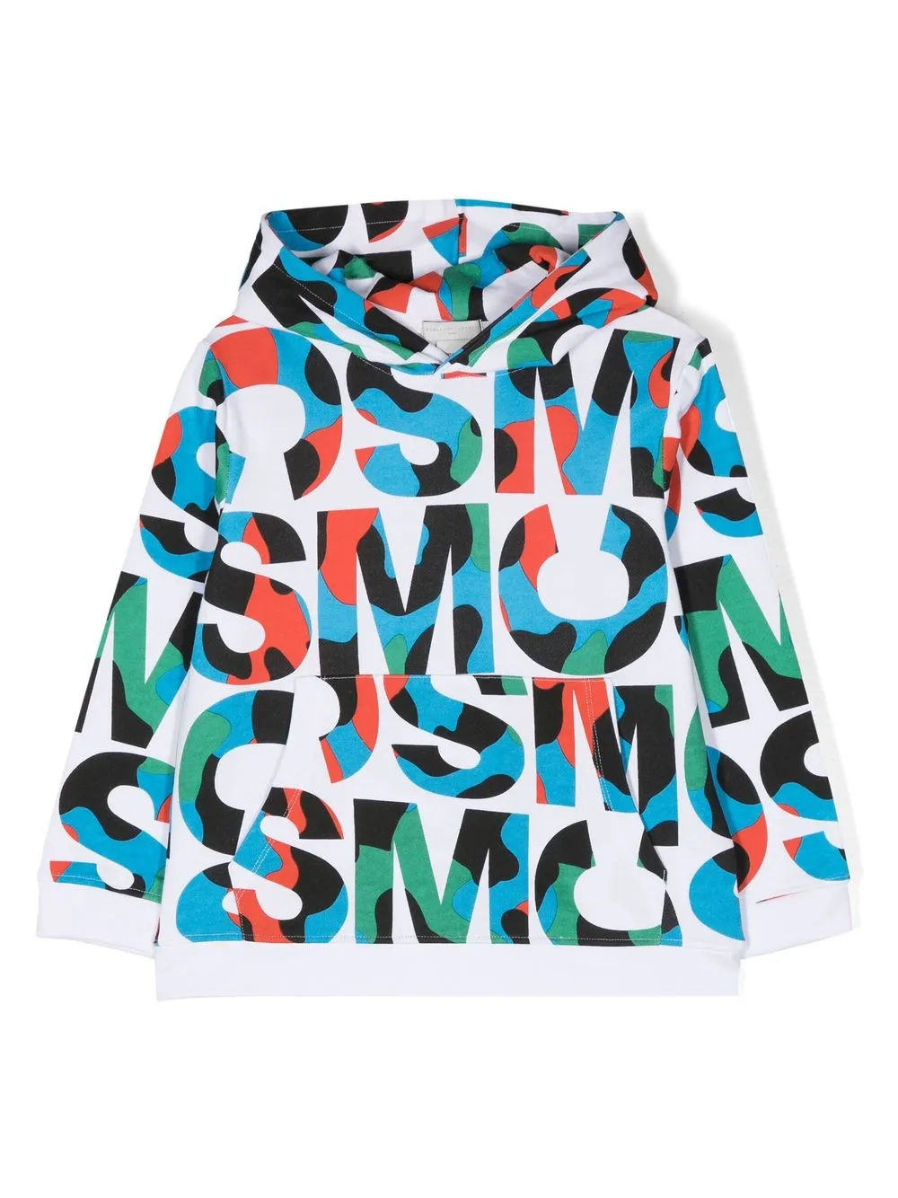 Stella McCartney Kids graphic-print cotton hoodie - White
