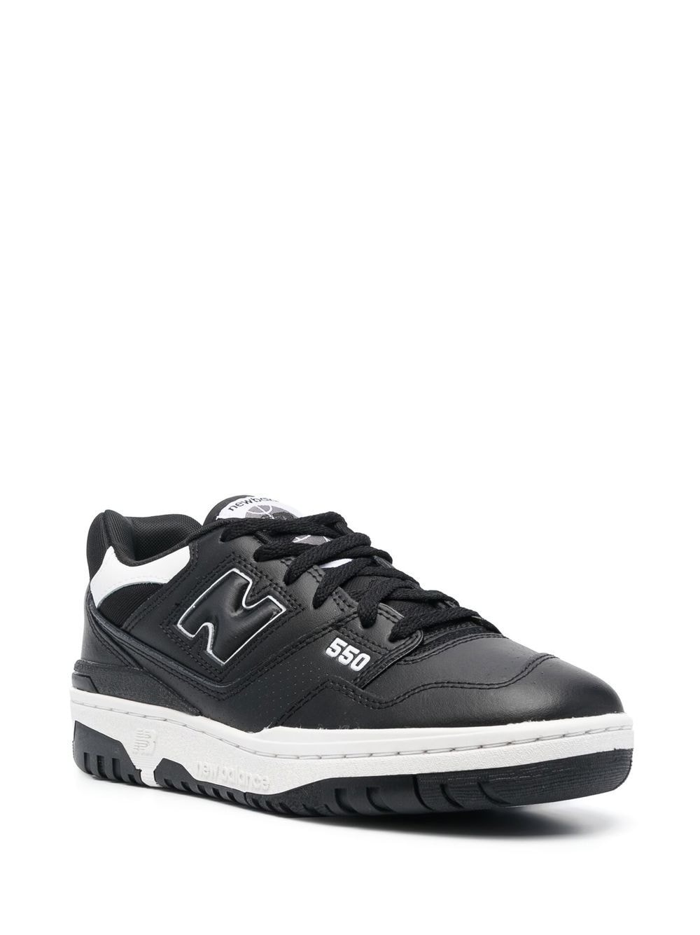 New Balance Sneakers met logopatch - Zwart