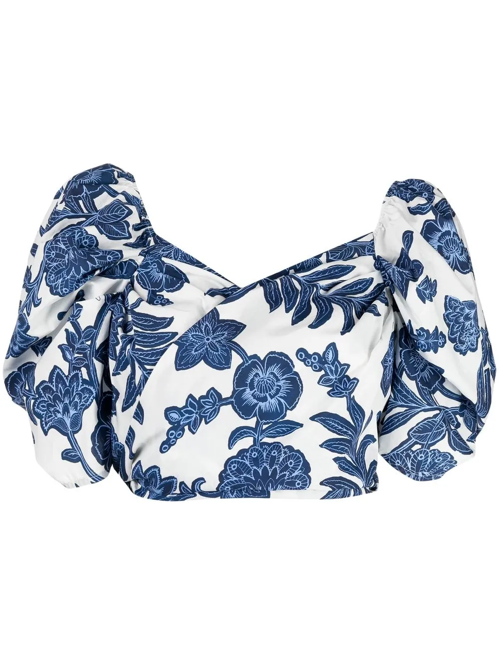 Cara Cara Sara floral-print crop top